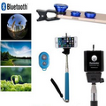 iBank(R)Selfie Stick + Fisheye Wide Angle Camera Lens